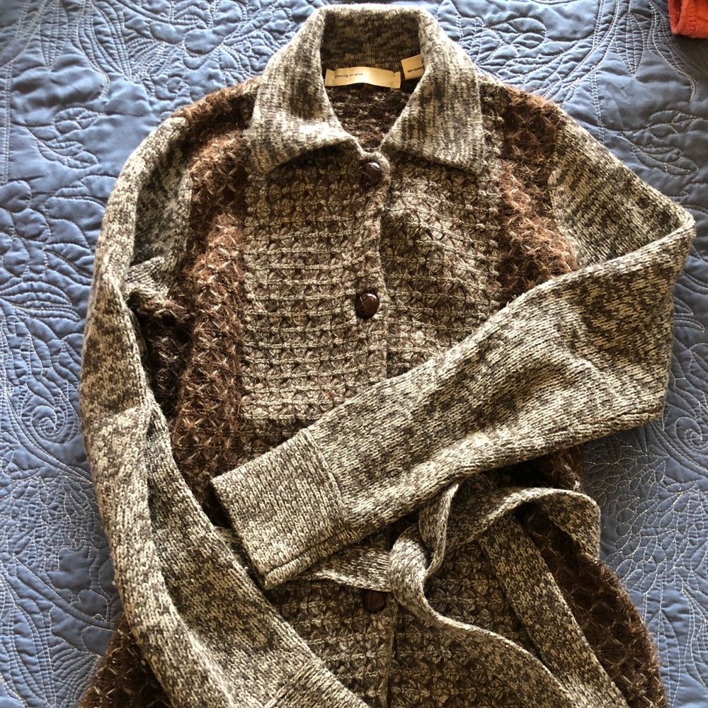 Anthropologie Sleeping on Snow cardigan. Size Small.